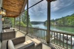 Jump Right In - Main level deck overlooking lake 
